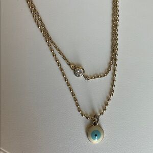 Gold Evil Eye Necklace